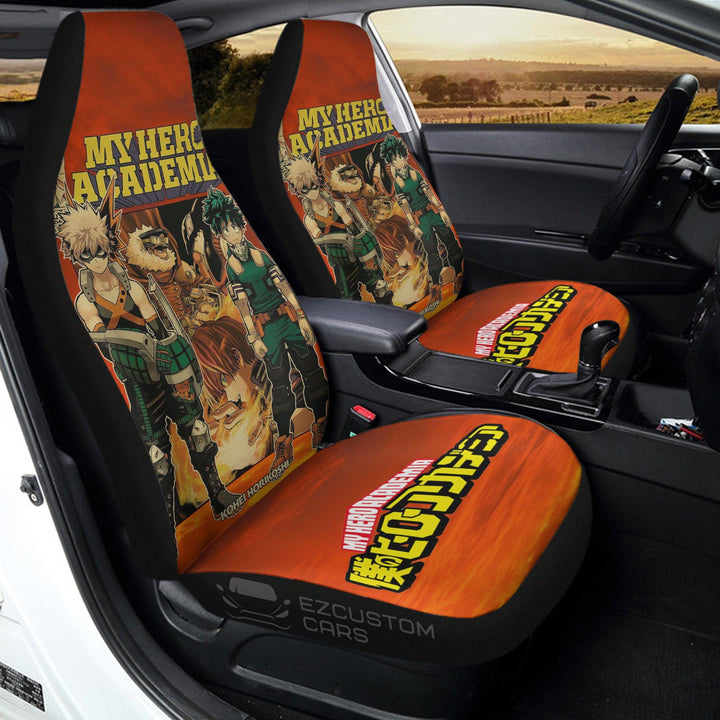 Deku x Kacchan Car Seat Covers Custom MHA Anime Car Accessories - EzCustomcar - 3