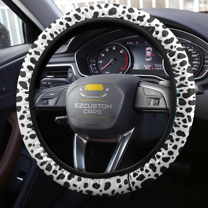 Cow Skin Steering Wheel Cover Custom Animal Car Accessories - EzCustomcar - 3