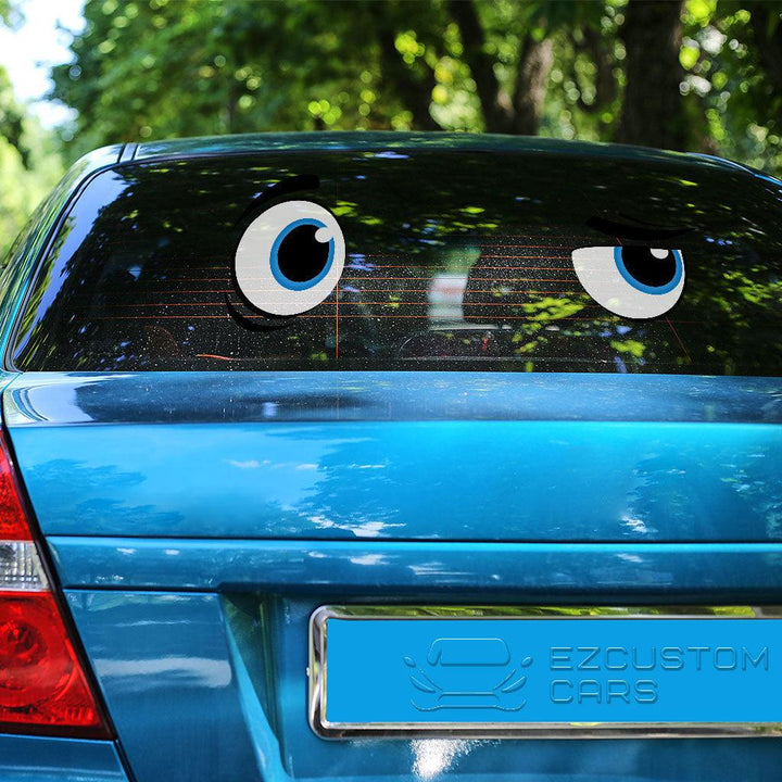 Curious Cartoon Eyes Car Sticker Custom Car Accessories - EzCustomcar - 3