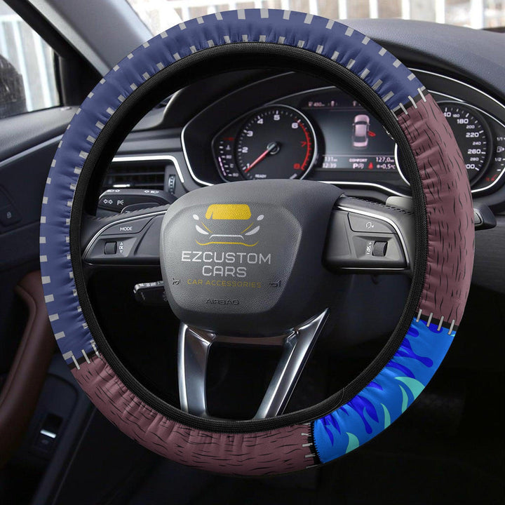 Dabi Steering Wheel Cover Custom Anime My Hero Academia Car Accessories - EzCustomcar - 3