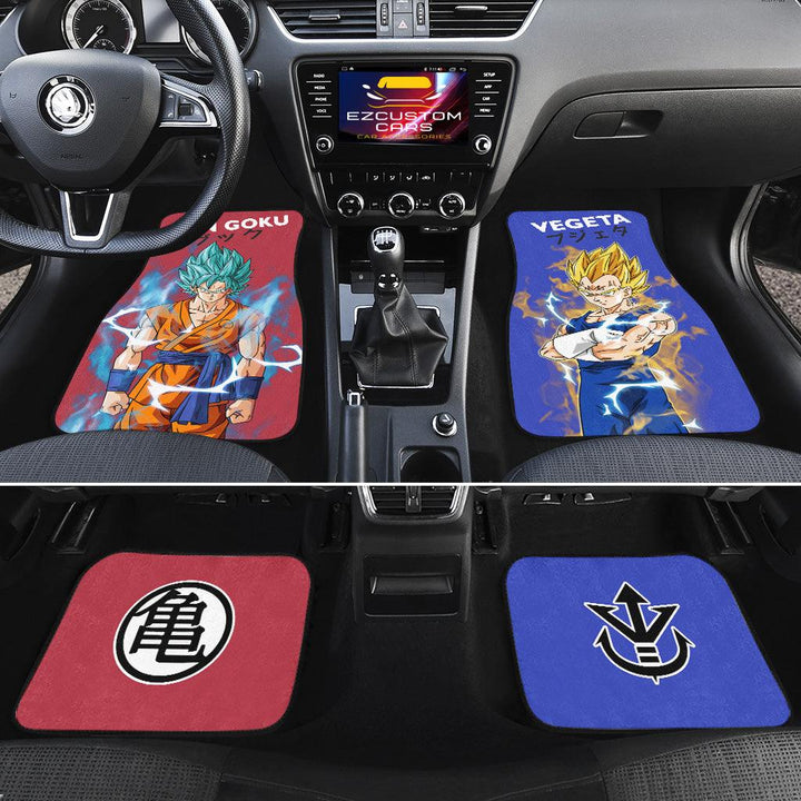 Vegeta and Son Goku Car Floor Mats Custom Anime Dragon Ball Car Accessories-ezcustomcar-12