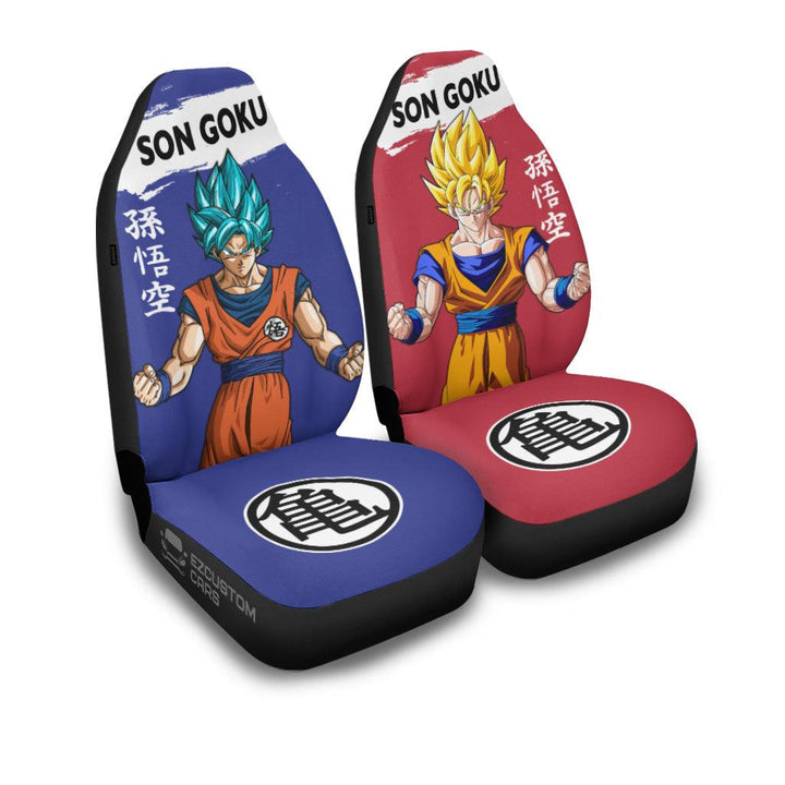 Son Goku Car Seat Covers Dragon Z Car Accessories Anime For Car - EzCustomcar - 2