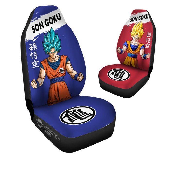 Son Goku Car Seat Covers Dragon Z Car Accessories Anime For Car - EzCustomcar - 4