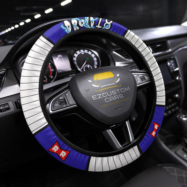 Android 18 Steering Wheel Cover Custom Dragon Ball Anime Car Accessories - EzCustomcar - 1