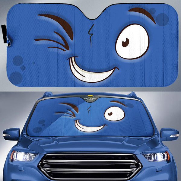 Liar Cartoon Eyes Car Sun Shade Custom Car Accessoriesezcustomcar-1