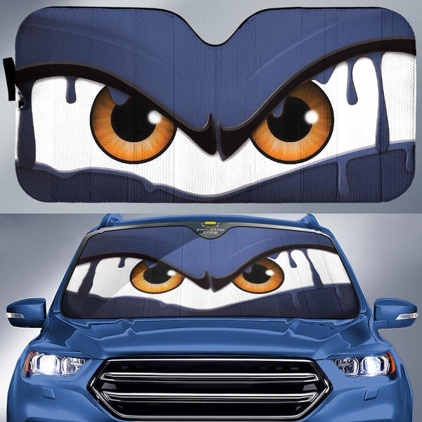 Melting Cartoon Eyes Custom Car Windshield Sunshadesezcustomcar-1