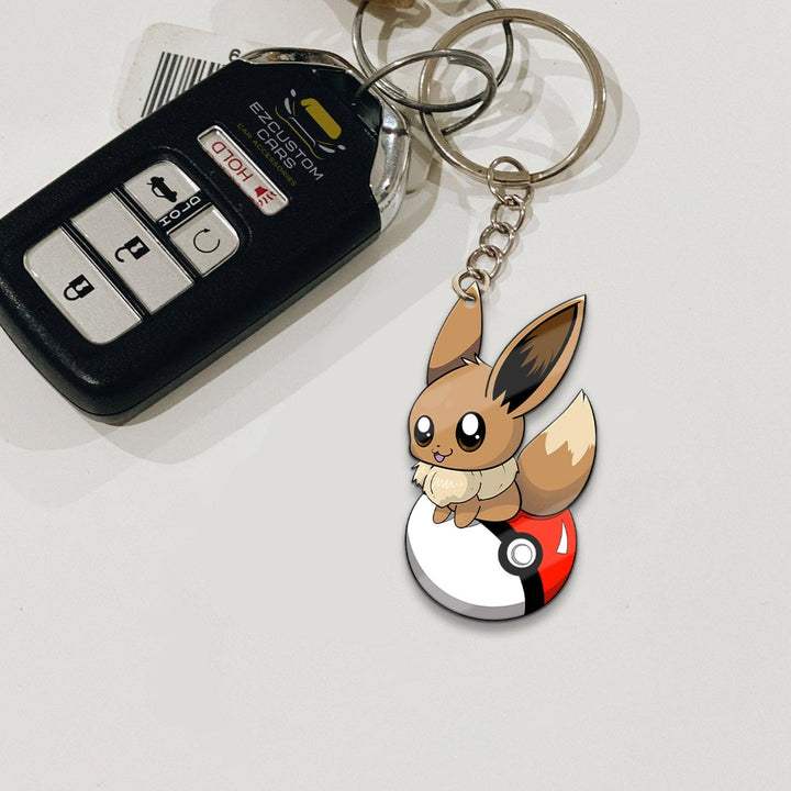 Eevee Keychains Pokemon Custom Car Accessories - EzCustomcar - 2