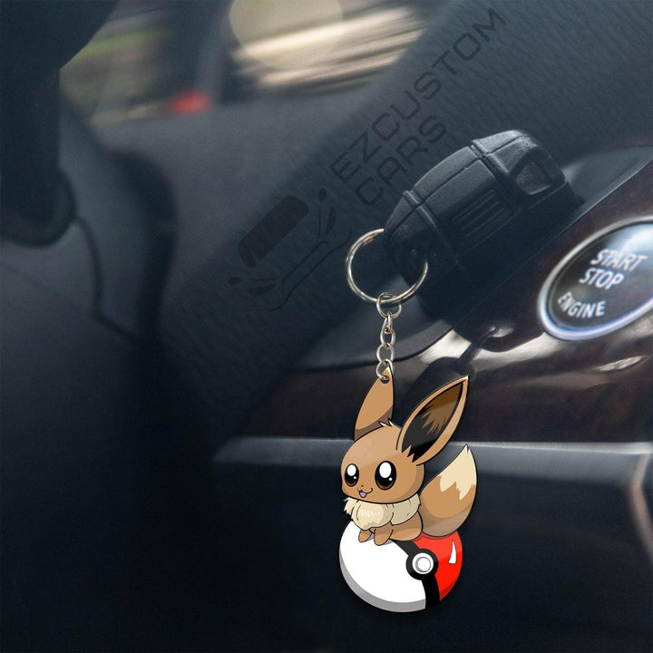 Eevee Keychains Pokemon Custom Car Accessories - EzCustomcar - 4