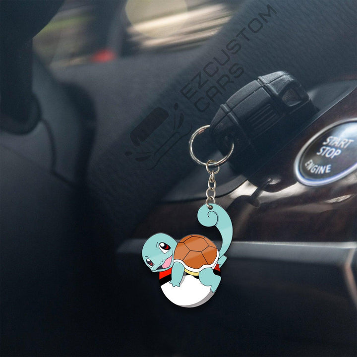 Squirtle Car Accessories Custom Pokemon Keychains - EzCustomcar - 4