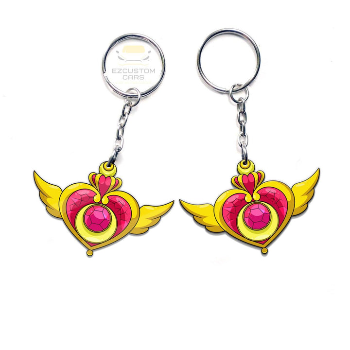 Crisis Moon Compact Symbols Keychains Sailor Moon Anime Car Accessories - EzCustomcar - 3
