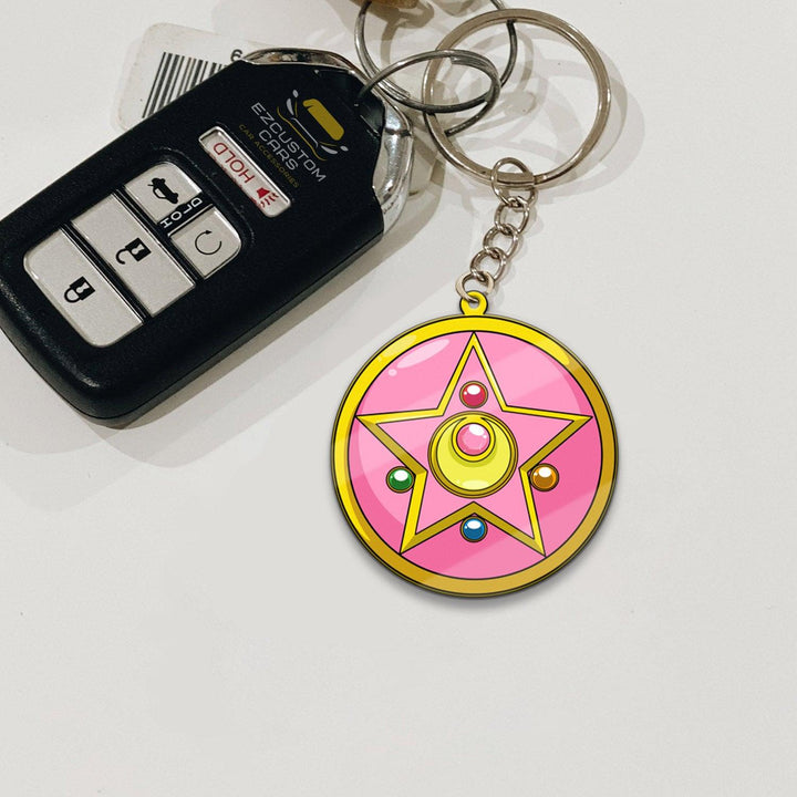 Crystal Compact Symbols Keychains Sailor Moon Anime Car Accessories - EzCustomcar - 2