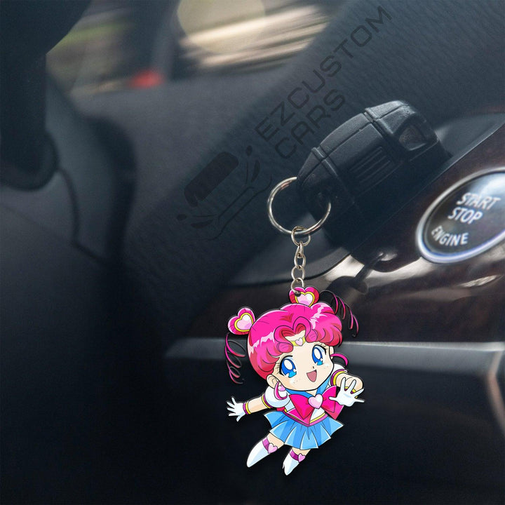 Sailor Chibi Moon Car Accessories Custom Sailor Moon Anime Keychains - EzCustomcar - 4