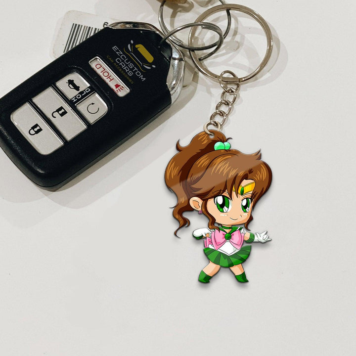 Sailor Jupiter Keychains Custom Sailor Moon Anime Car Accessories - EzCustomcar - 2