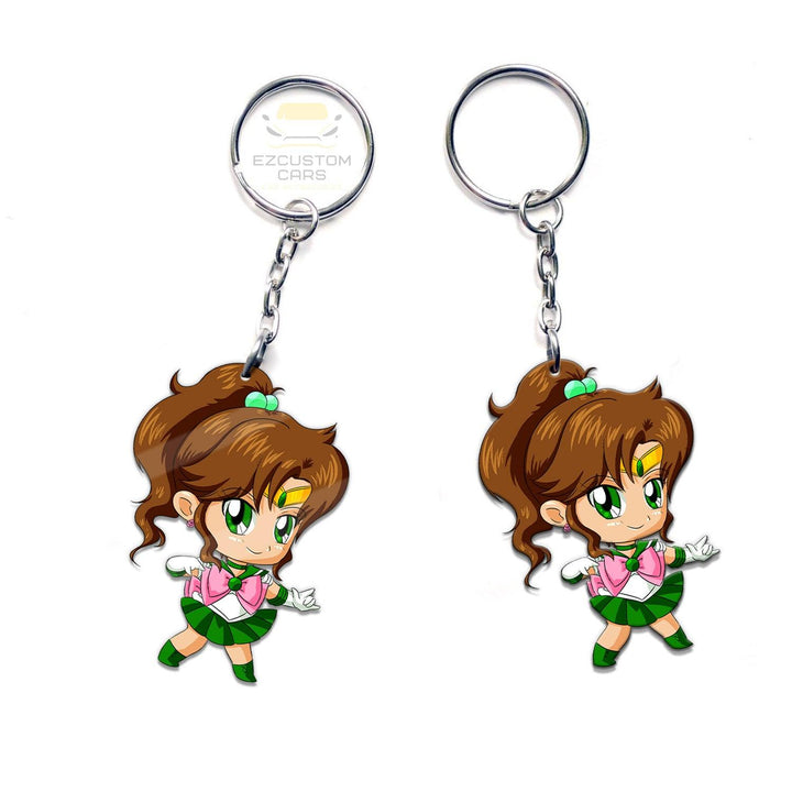 Sailor Jupiter Keychains Custom Sailor Moon Anime Car Accessories - EzCustomcar - 3
