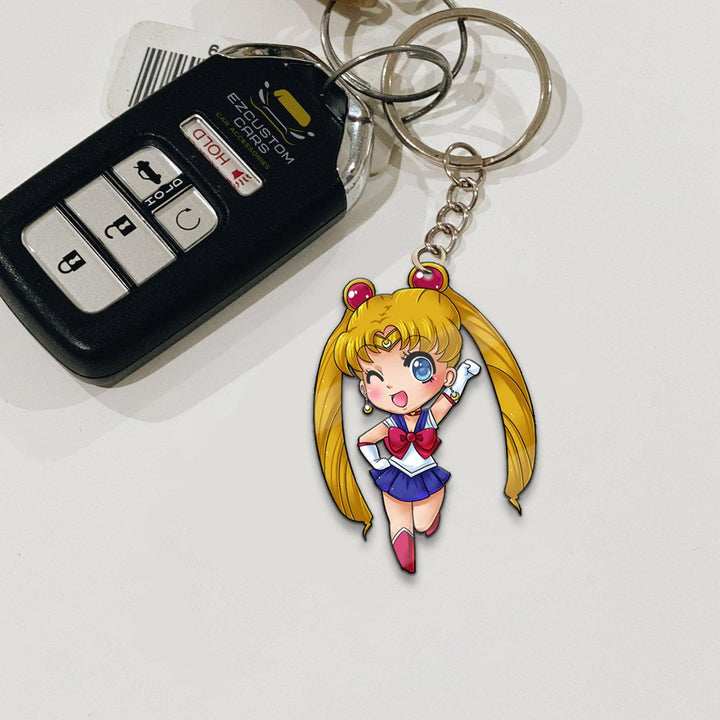 Sailor Moon Keychains Custom Sailor Moon Anime Car Accessories - EzCustomcar - 2