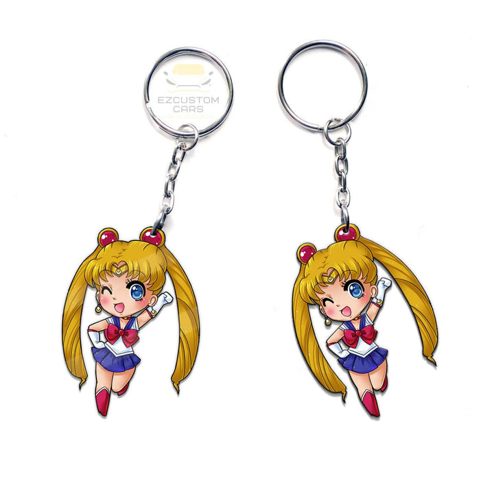 Sailor Moon Keychains Custom Sailor Moon Anime Car Accessories - EzCustomcar - 3