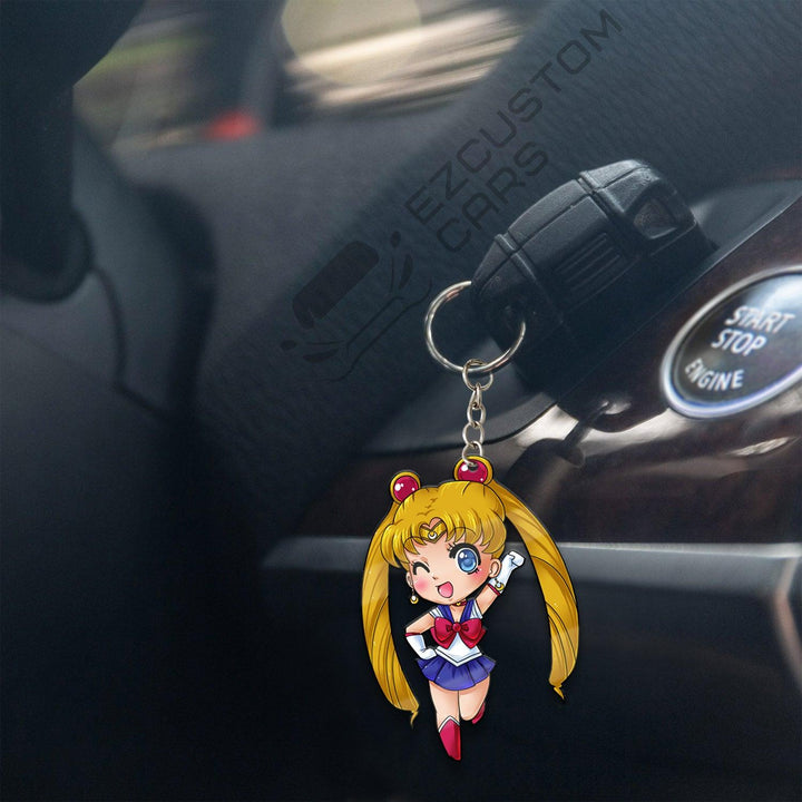 Sailor Moon Keychains Custom Sailor Moon Anime Car Accessories - EzCustomcar - 4