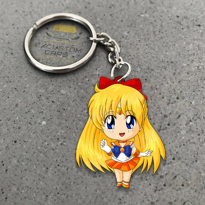Sailor Venus Keychains Custom Sailor Moon Anime Car Accessories - EzCustomcar - 1