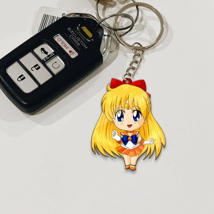 Sailor Venus Keychains Custom Sailor Moon Anime Car Accessories - EzCustomcar - 2