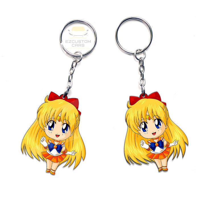Sailor Venus Keychains Custom Sailor Moon Anime Car Accessories - EzCustomcar - 3