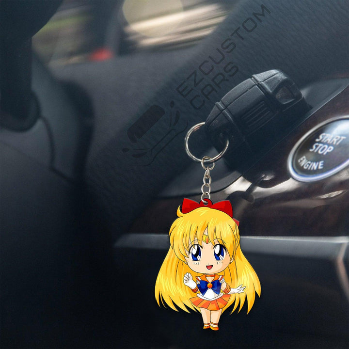 Sailor Venus Keychains Custom Sailor Moon Anime Car Accessories - EzCustomcar - 4