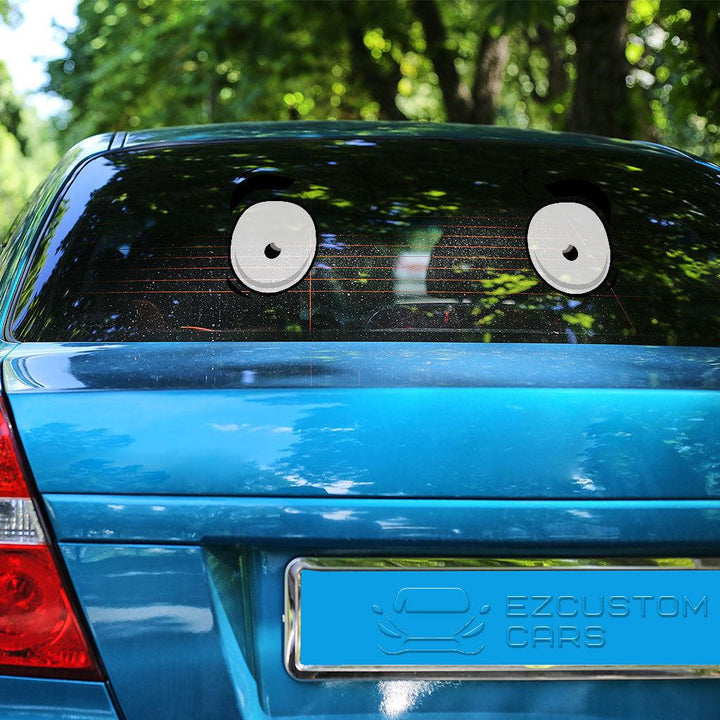 Frighten Face Cartoon Eyes Custom Car Sticker - EzCustomcar - 3