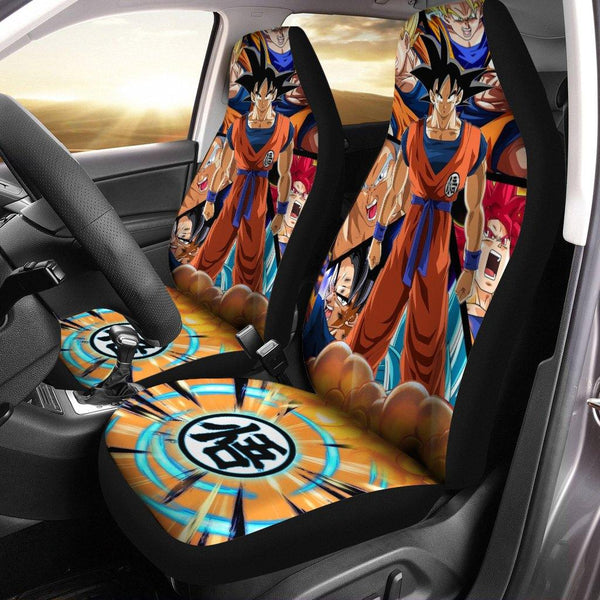 Goku Car Seat Covers Custom Dragon Ball Super Anime Fan Giftezcustomcar.com-1