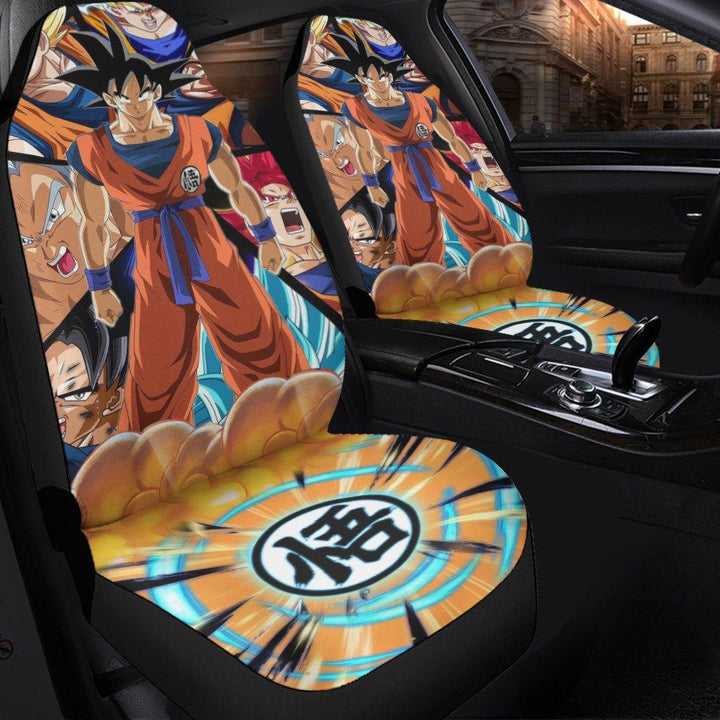 Goku Car Seat Covers Custom Dragon Ball Super Anime Fan Gift - Customforcars - 3