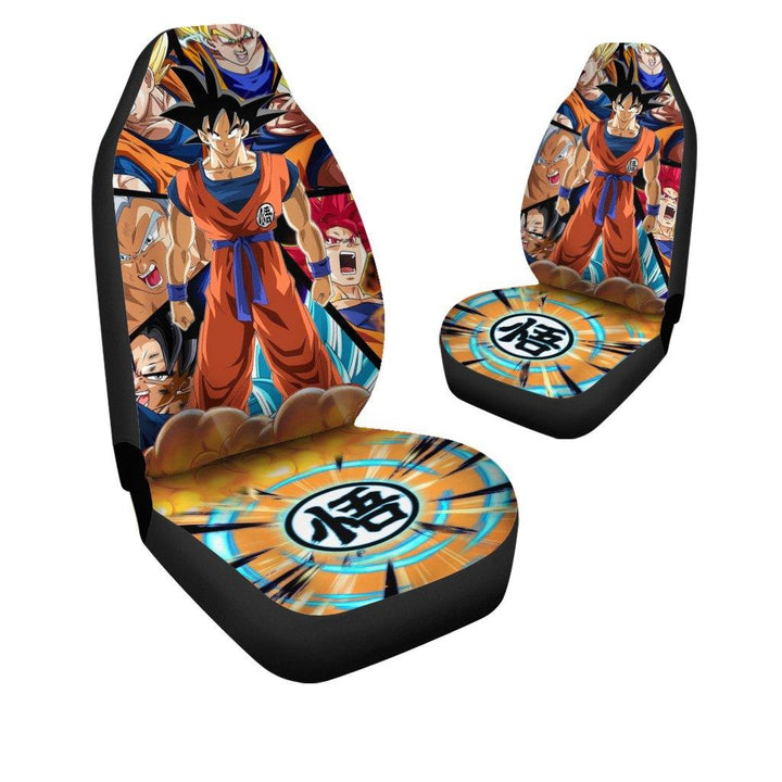 Goku Car Seat Covers Custom Dragon Ball Super Anime Fan Gift - Customforcars - 4
