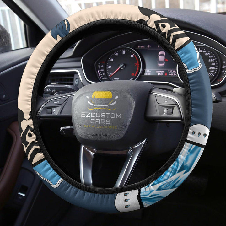 Gray Fullbuster Fairy Tail Steering Wheel Cover Custom Anime Car Accessories - EzCustomcar - 3