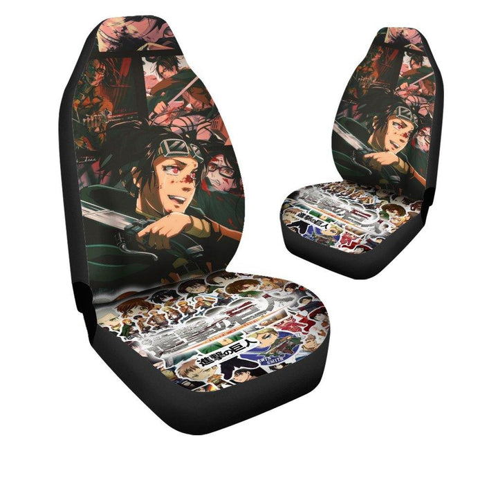 Hange Attack On Titan Anime Car Seat Covers Fan Gift - Customforcars - 4