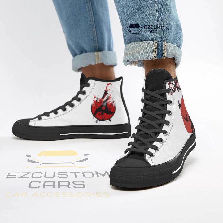 Itachi Uchiha High Top Sneakers Naruto Shoes Boy - EzCustomcar - 5