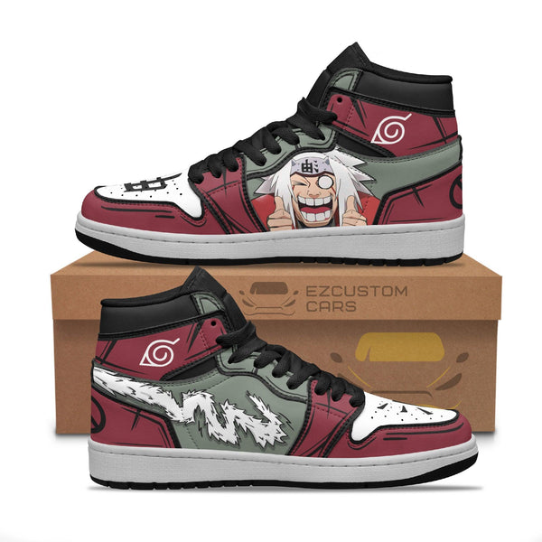 Jiraiya Naruto Boot Sneakers Custom Naruto Anime Shoes - EzCustomcar - 1