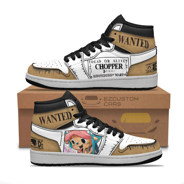 One Piece Shoes Tony Chopper Wanted Sneakers - EzCustomcar - 1
