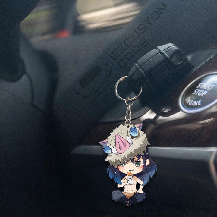 Inosuke Custom Keychains Demon Slayer Anime Car Accessories - EzCustomcar - 4