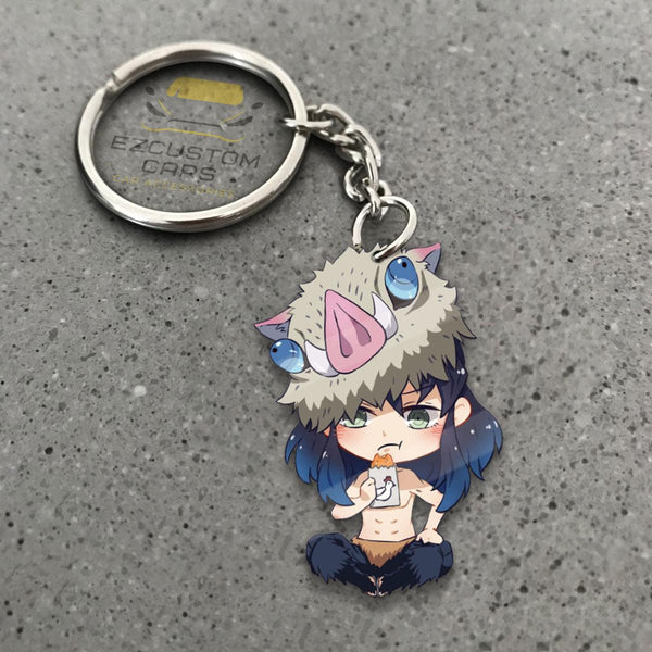 Inosuke Custom Keychains Demon Slayer Anime Car Accessories - EzCustomcar - 1