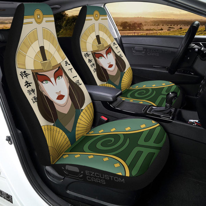 Kyoshi Car Seat Cover Custom Avatar Anime Car Accessories - EzCustomcar - 1
