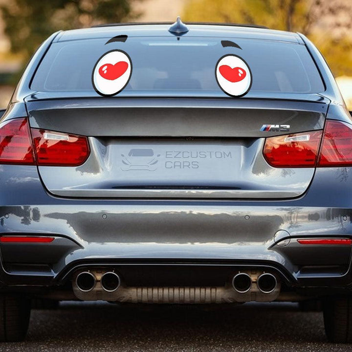Love Cartoon Eyes Car Sticker Custom Car Accessories - EzCustomcar - 2