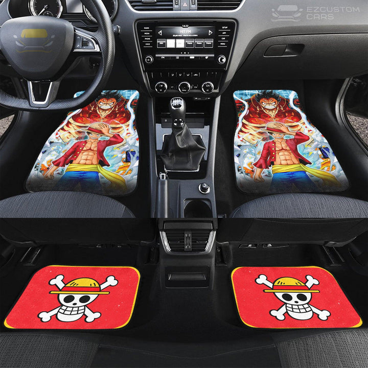 One Piece Anime Car Accessories Custom Monkey D. Luffy Car Floor Mats - EzCustomcar - 4