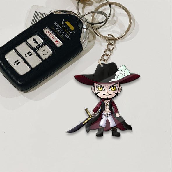 Mihawk Dracule Keychains Custom One Piece Anime Car Accessories - EzCustomcar - 2
