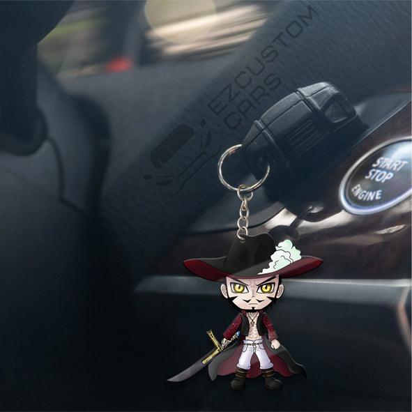 Mihawk Dracule Keychains Custom One Piece Anime Car Accessories - EzCustomcar - 4