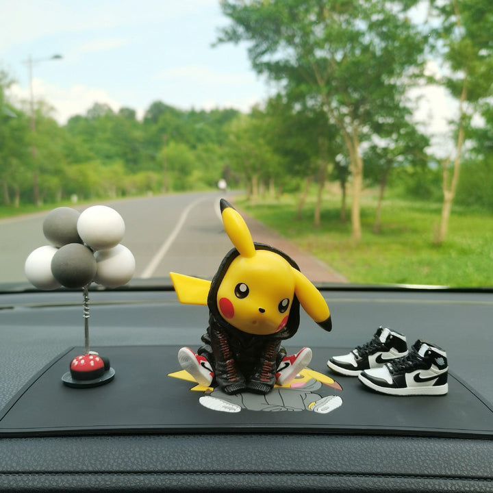 Pikachu Figure Pokemon Car Dashboard Ornament Decoration Anime Car Accessories - EzCustomcar - 5