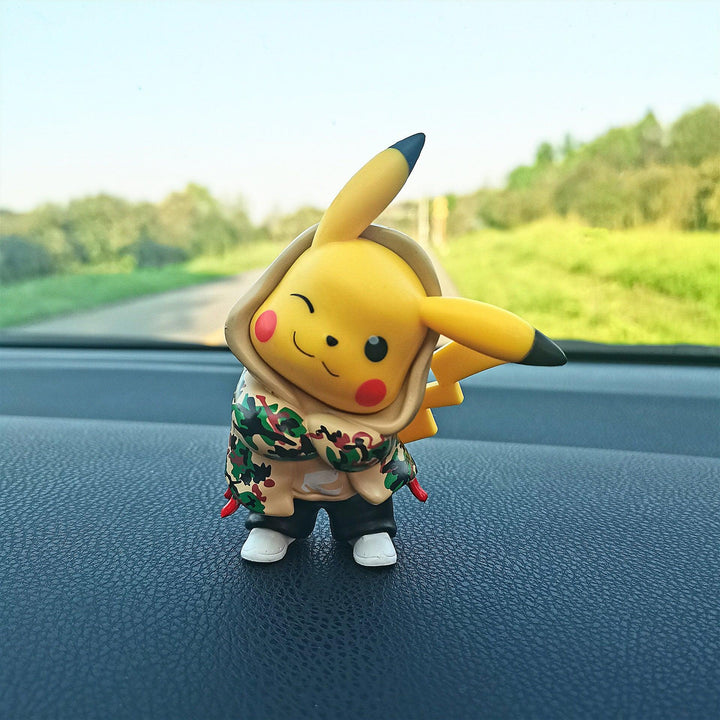 Pikachu Figure Pokemon Car Dashboard Ornament Decoration Anime Car Accessories - EzCustomcar - 6
