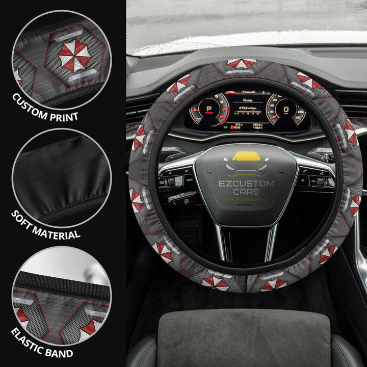 Resident Evil Umbrella Corps Steering Wheel Covers Custom Car Accessories - EzCustomcar - 2