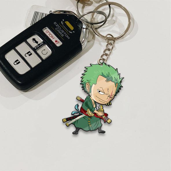 Roronoa Zoro Keychains Custom One Piece Anime Car Accessories - EzCustomcar - 2