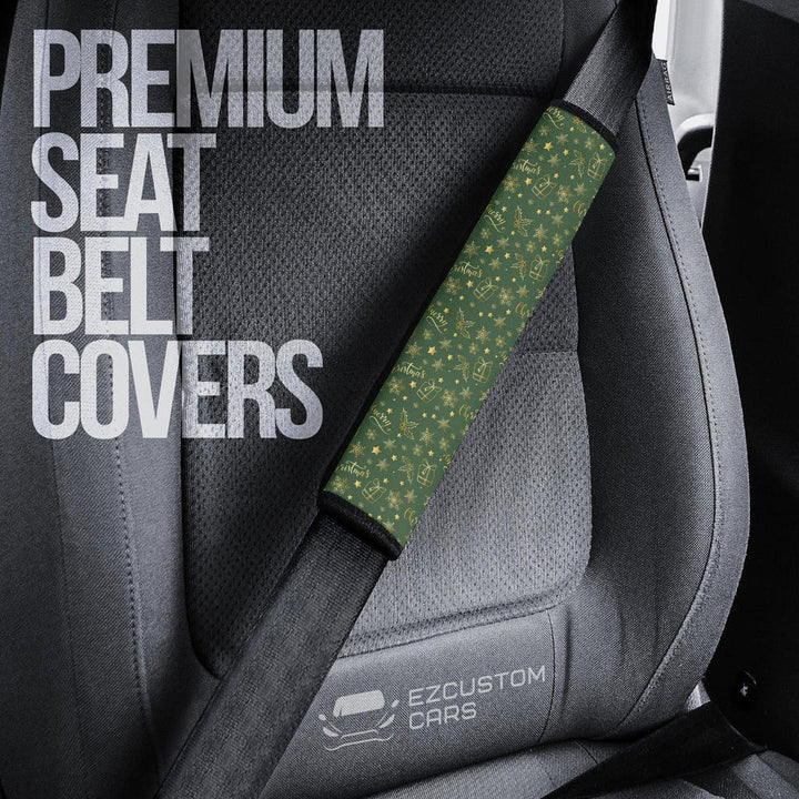Christmas Car Accessories Custom Seat Belt Cover Christmas Pattern Blue - EzCustomcar - 3