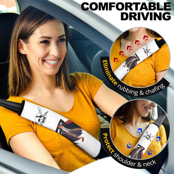 Shanks Seat Belt Covers Custom One Piece Shanks Flag Car Accessories - EzCustomcar - 2