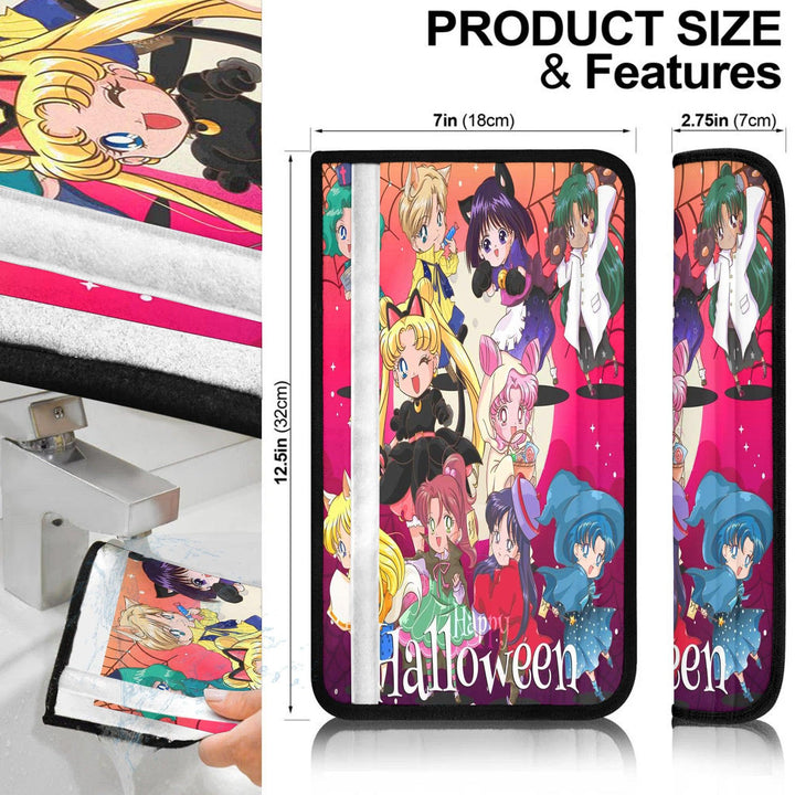 Sailor Moon Halloween Car Accessories Anime Seat Belt Covers Sailor Moon Character - EzCustomcar - 4