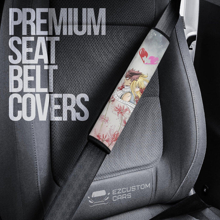 Natsu x Lucy Seat Belt Covers Custom Fairy Tail Car Accessories - EzCustomcar - 3