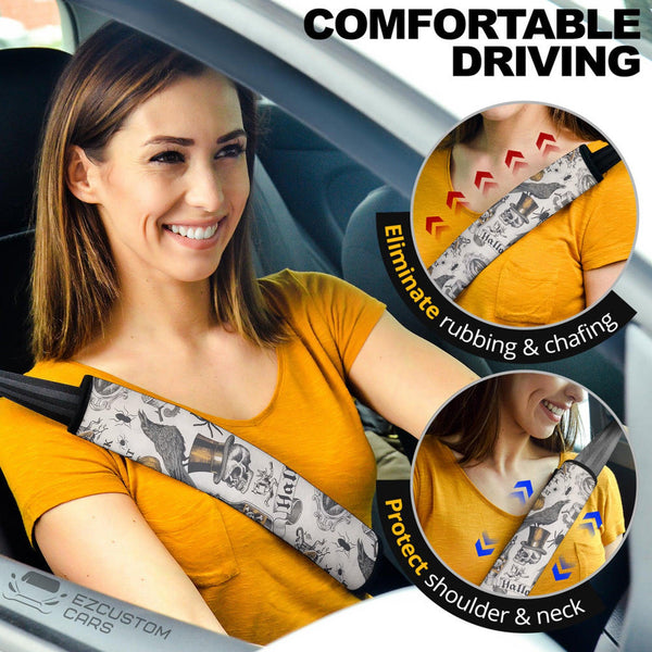 Halloween Car Accessories Custom Seat Belt Cover Halloween Trick or Treat - EzCustomcar - 1